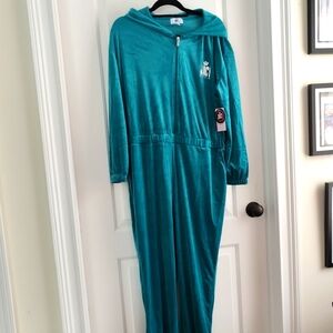 Juicy Couture pink or red Hooded Jumpsuit NWT